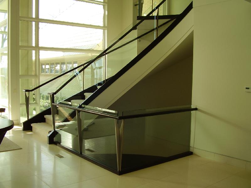 Curved Stairs Glass Panels Gallery Roes Stair Corp