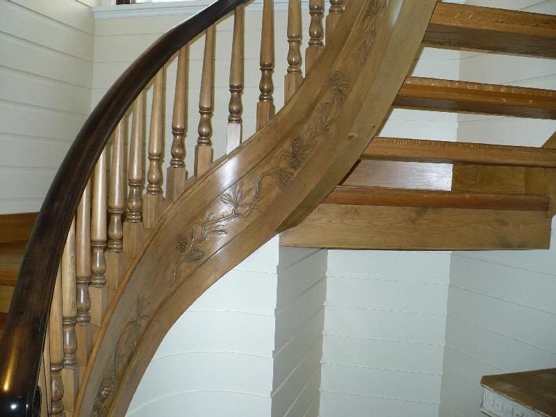 Curved Stairs Wood Pickets Gallery Roes Stair Corp