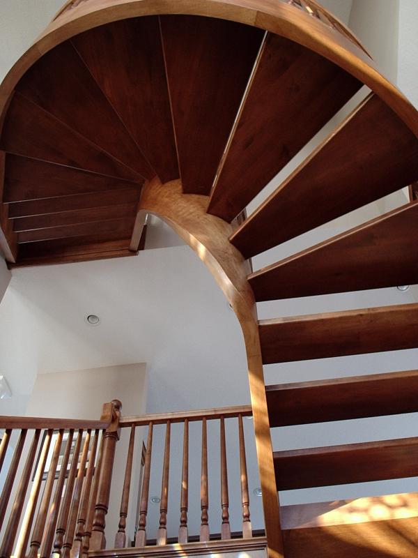 Curved Stairs Wood Pickets Gallery Roes Stair Corp