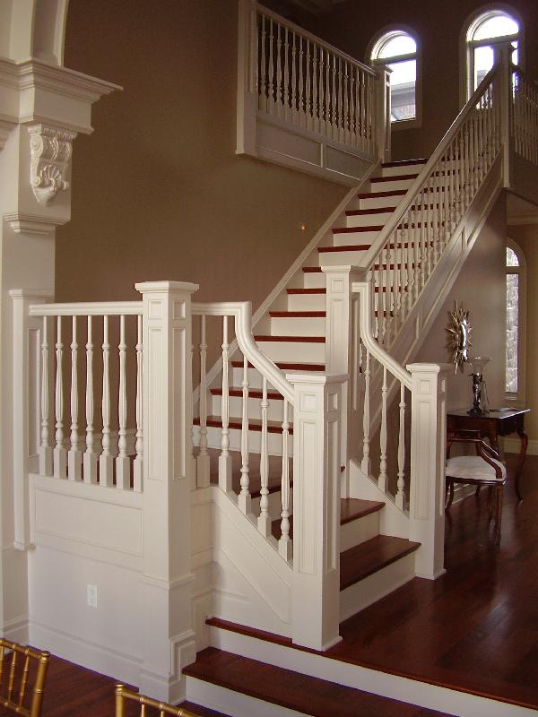 Straight Stairs Wood Pickets Gallery Roes Stair Corp