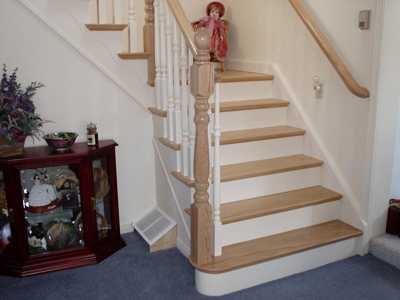 Straight Stairs Wood Pickets Gallery Roes Stair Corp
