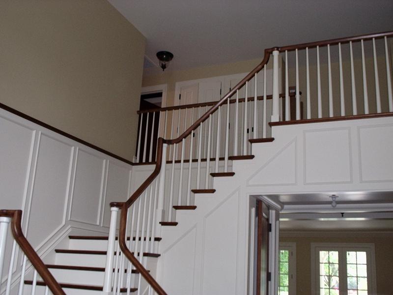 Straight Stairs Wood Pickets Gallery Roes Stair Corp