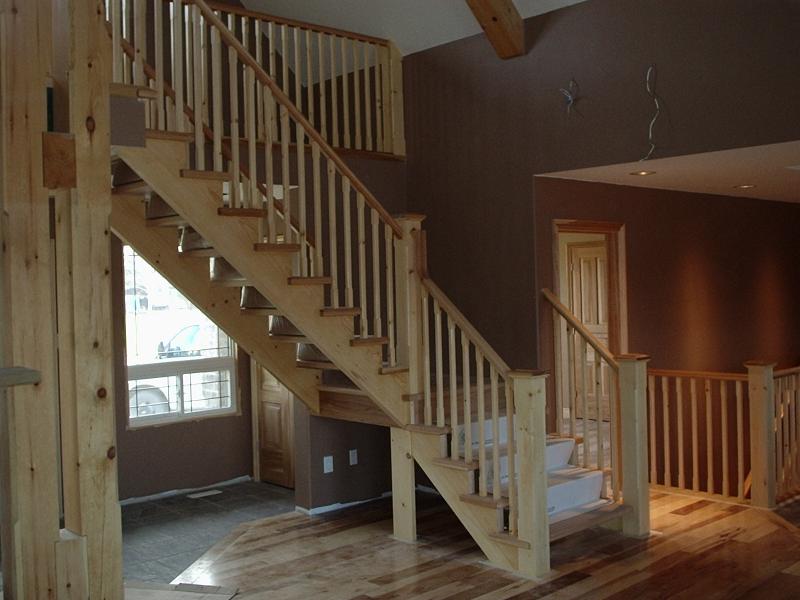 Straight Stairs Wood Pickets Gallery Roes Stair Corp