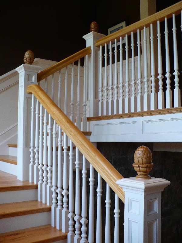 Straight Stairs Wood Pickets Gallery Roes Stair Corp